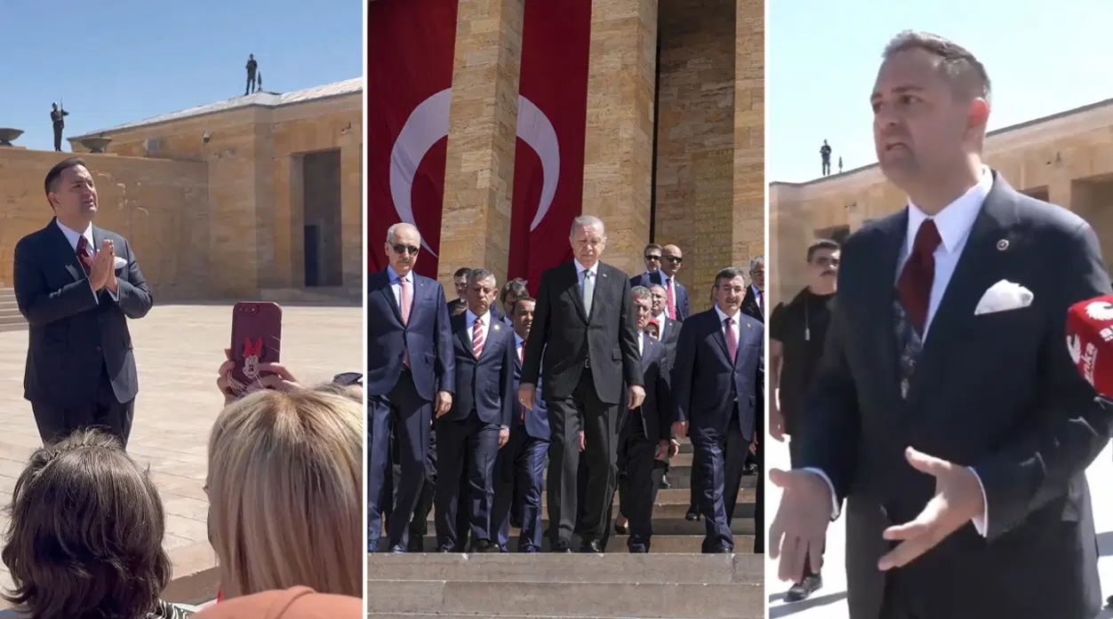 Anıtkabir'de Yine Aynı Manzaraya: 'Erdoğan' Sloganlarına Karşı CHP'li Akdoğan'dan Tepki!